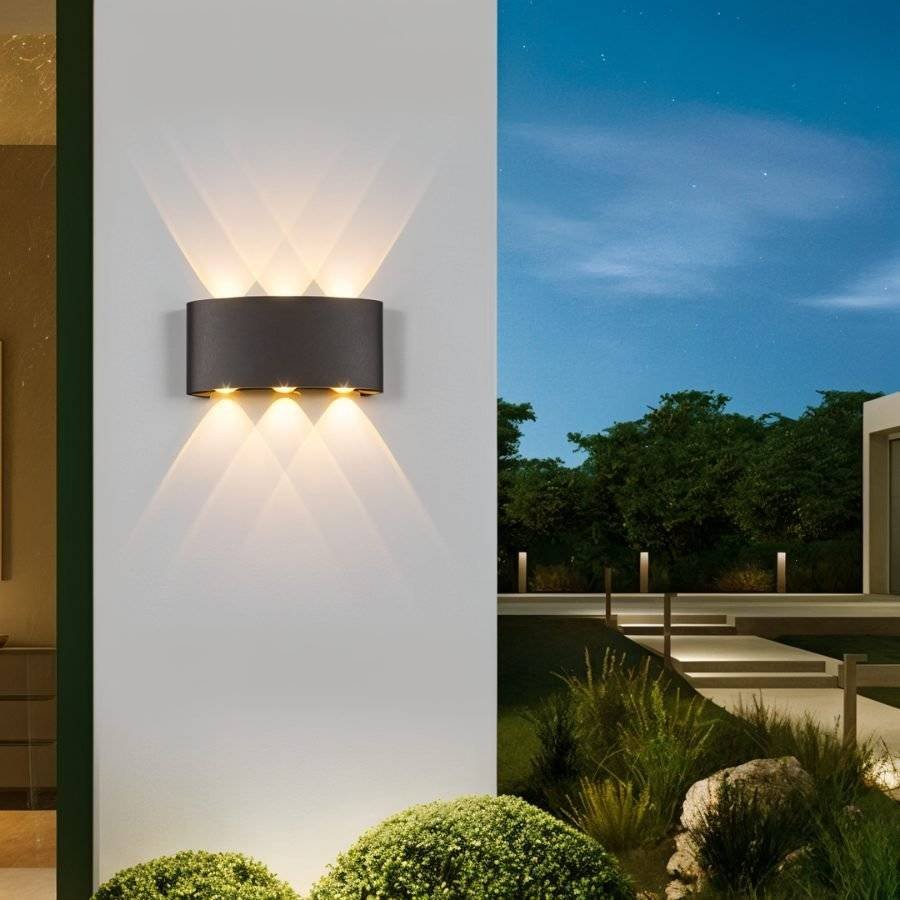 Minimalist Aluminum Wall Lamp Curved Uplighter View 21
