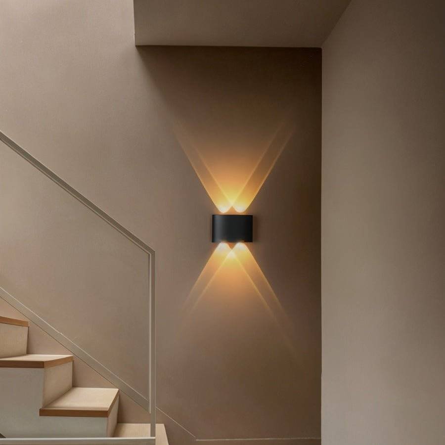 Minimalist Aluminum Wall Lamp Curved Uplighter View 27