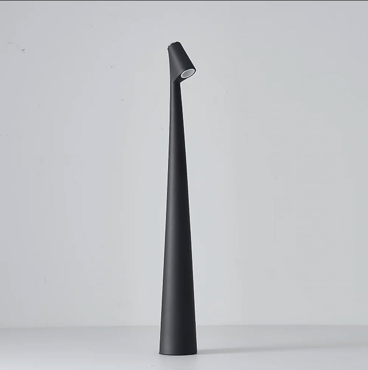 Minimalist Cordless Touch Table Lamp Tapered Cone Angle