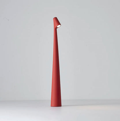 Minimalist Cordless Touch Table Lamp Tapered Cone Full