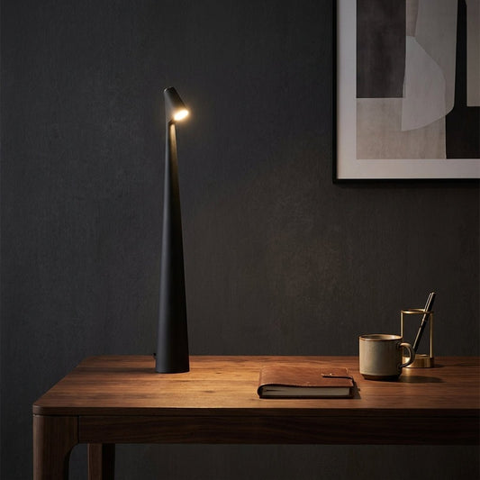 Minimalist Cordless Touch Table Lamp Tapered Cone Hero