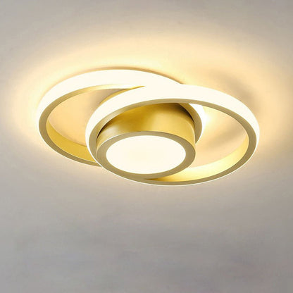 Minimalist Double Ring LED Ceiling Lamp Alternate