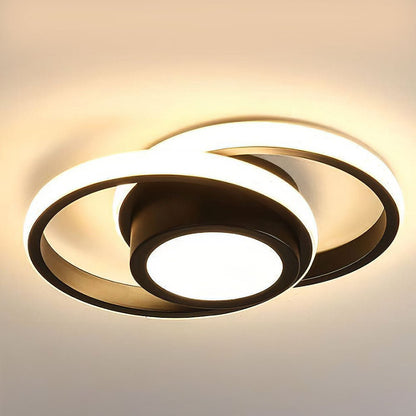 Minimalist Double Ring LED Ceiling Lamp Hero