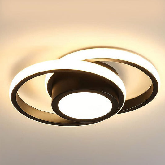 Minimalist Double Ring LED Ceiling Lamp Hero