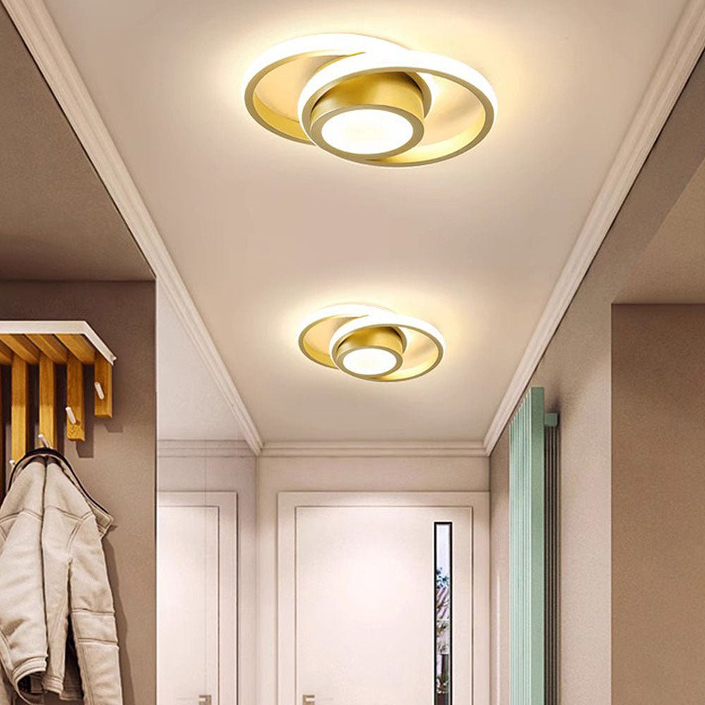 Minimalist Double Ring LED Ceiling Lamp View 11