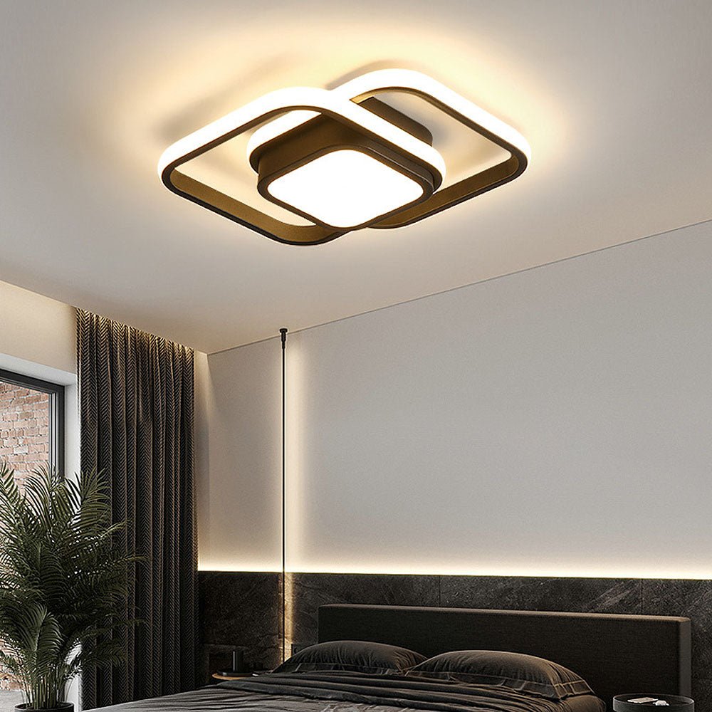 Minimalist Double Ring LED Ceiling Lamp View 13