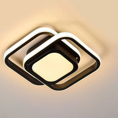 Minimalist Double Ring LED Ceiling Lamp View 14