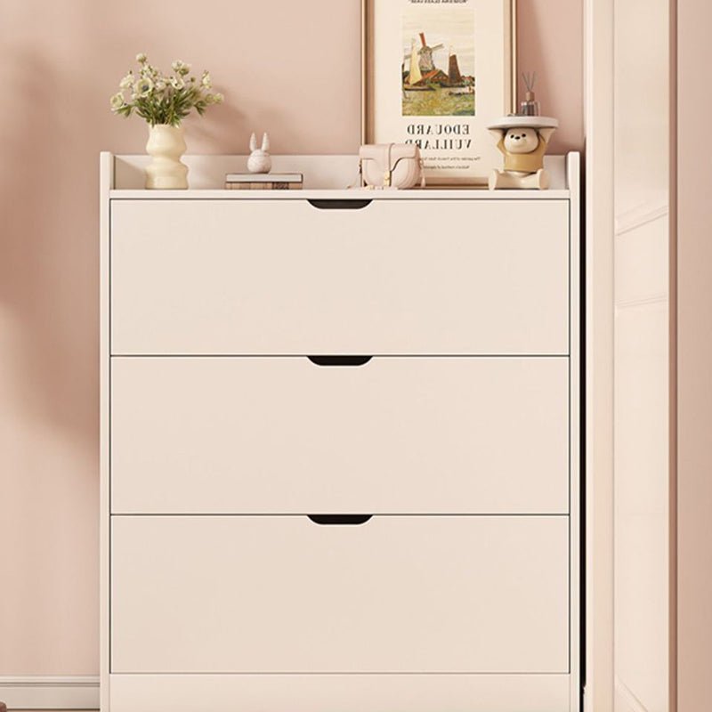 Minimalist Engineered Wood Ultra-Thin Shoe Storage Cabinet Flip Door Front
