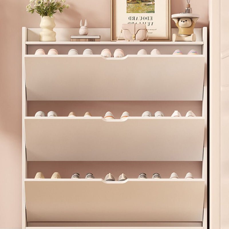 Minimalist Engineered Wood Ultra-Thin Shoe Storage Cabinet Flip Door View 18