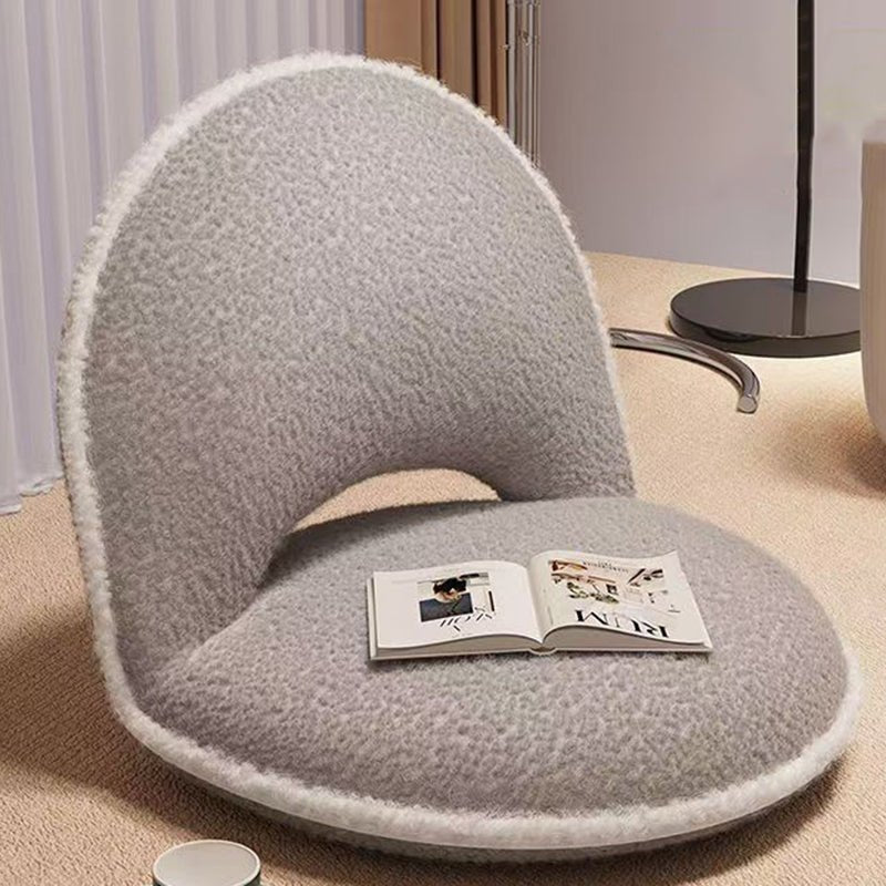 Minimalist Foldable Sherpa Corduroy Carbon Steel Accent Chair Lifestyle