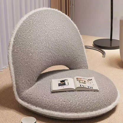 Minimalist Foldable Sherpa Corduroy Carbon Steel Accent Chair Lifestyle