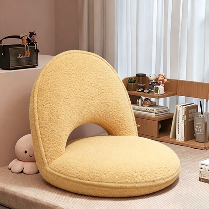 Minimalist Foldable Sherpa Corduroy Carbon Steel Accent Chair View 12