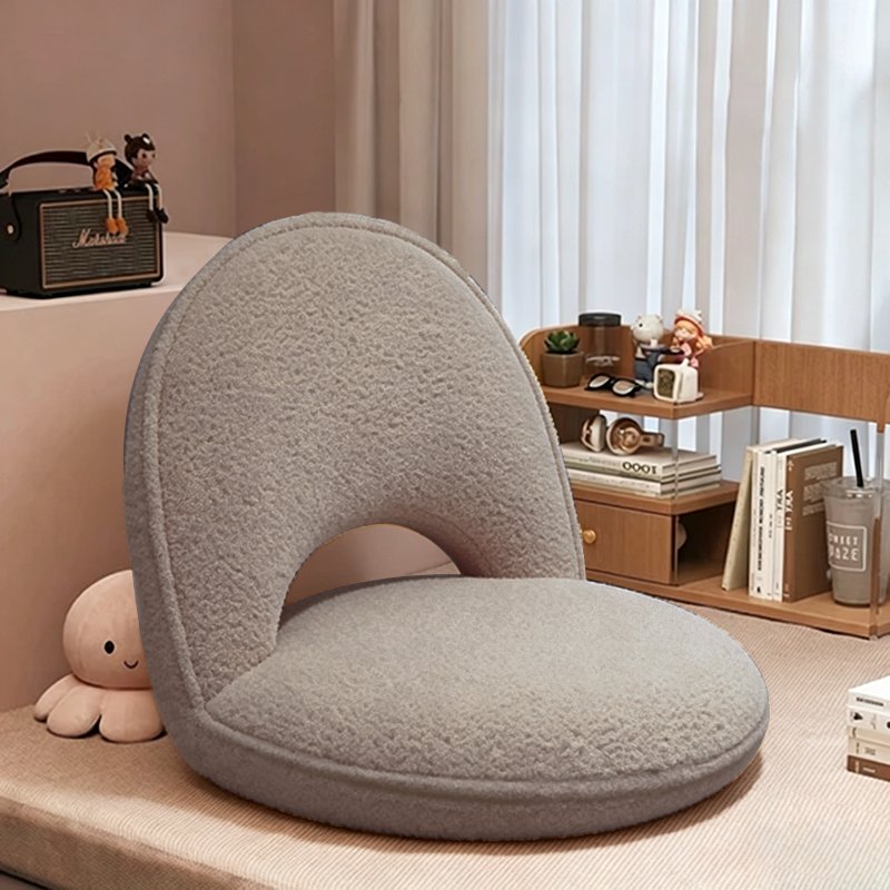 Minimalist Foldable Sherpa Corduroy Carbon Steel Accent Chair View 14