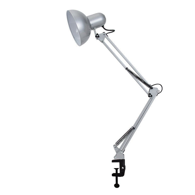 Minimalist Iron Clip Table Lamp Retractable Long Arm View 12