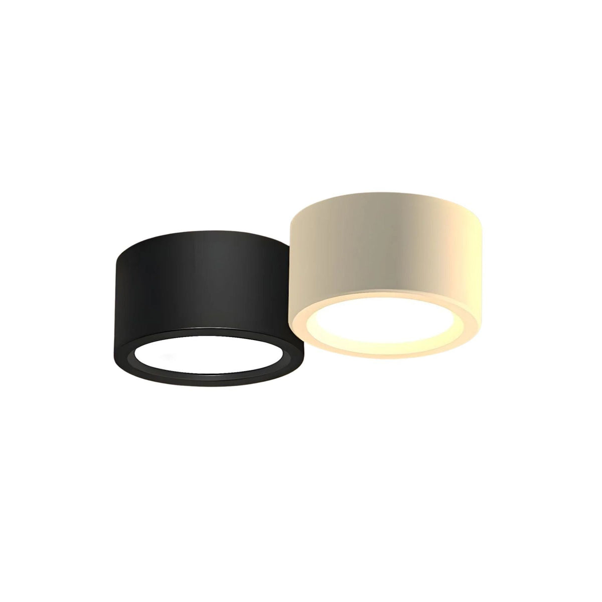 Minimalist Iron Surface Mounted LED Downlight Round Cylinder Angle