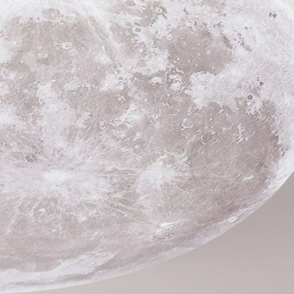 Minimalist LED Ceiling Light Moon Surface Round View 18