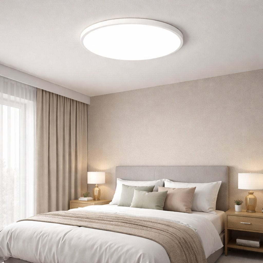 Minimalist LED Ceiling Light Round Ultra Thin Back