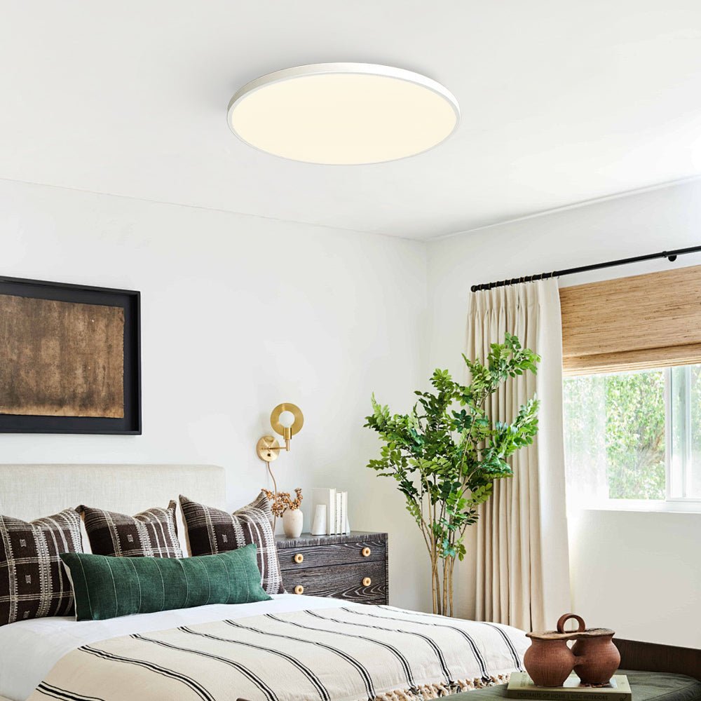 Minimalist LED Ceiling Light Round Ultra Thin Close Up
