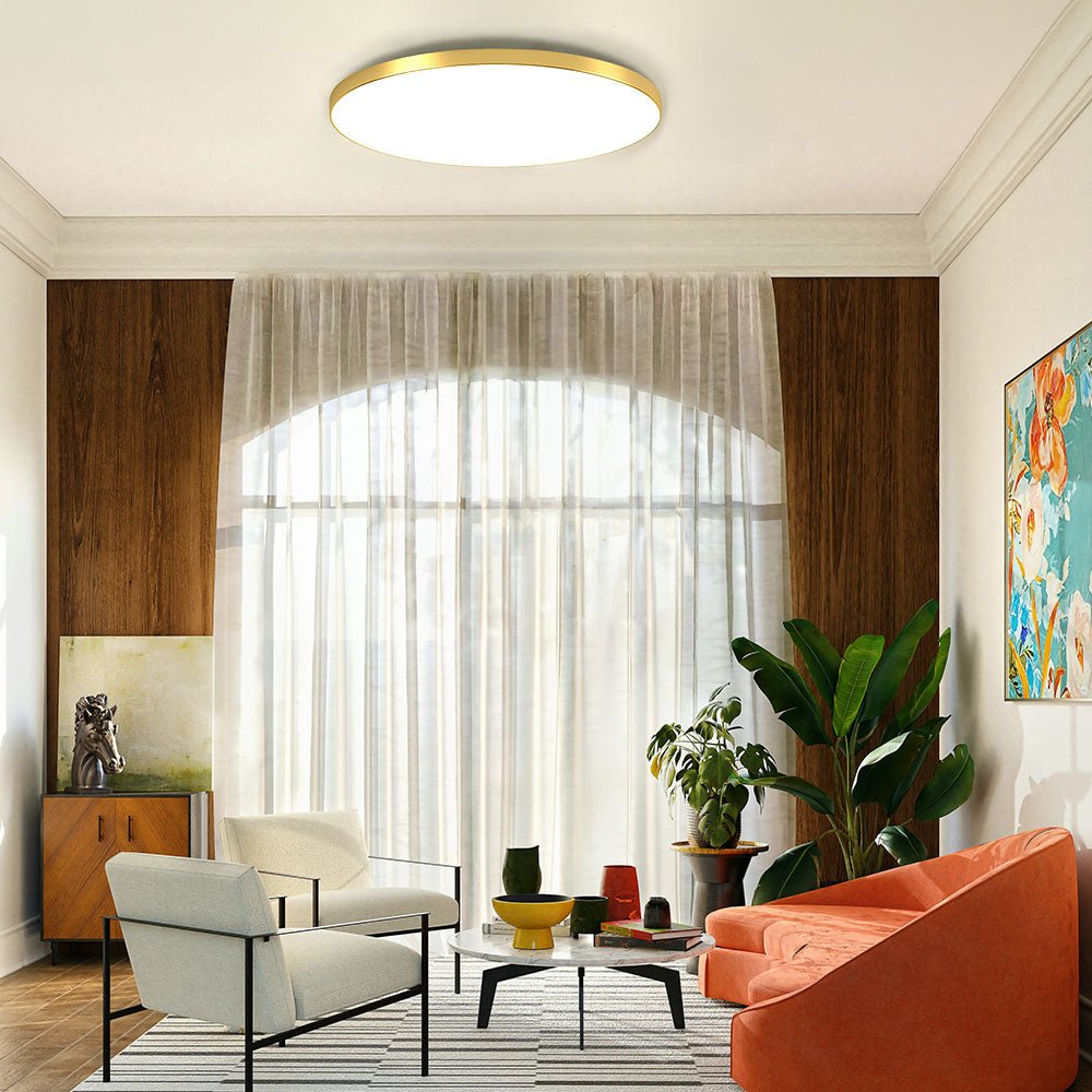 Minimalist LED Ceiling Light Round Ultra Thin View 12