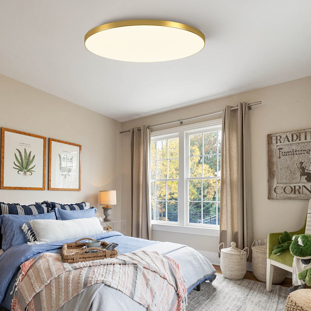 Minimalist LED Ceiling Light Round Ultra Thin View 14