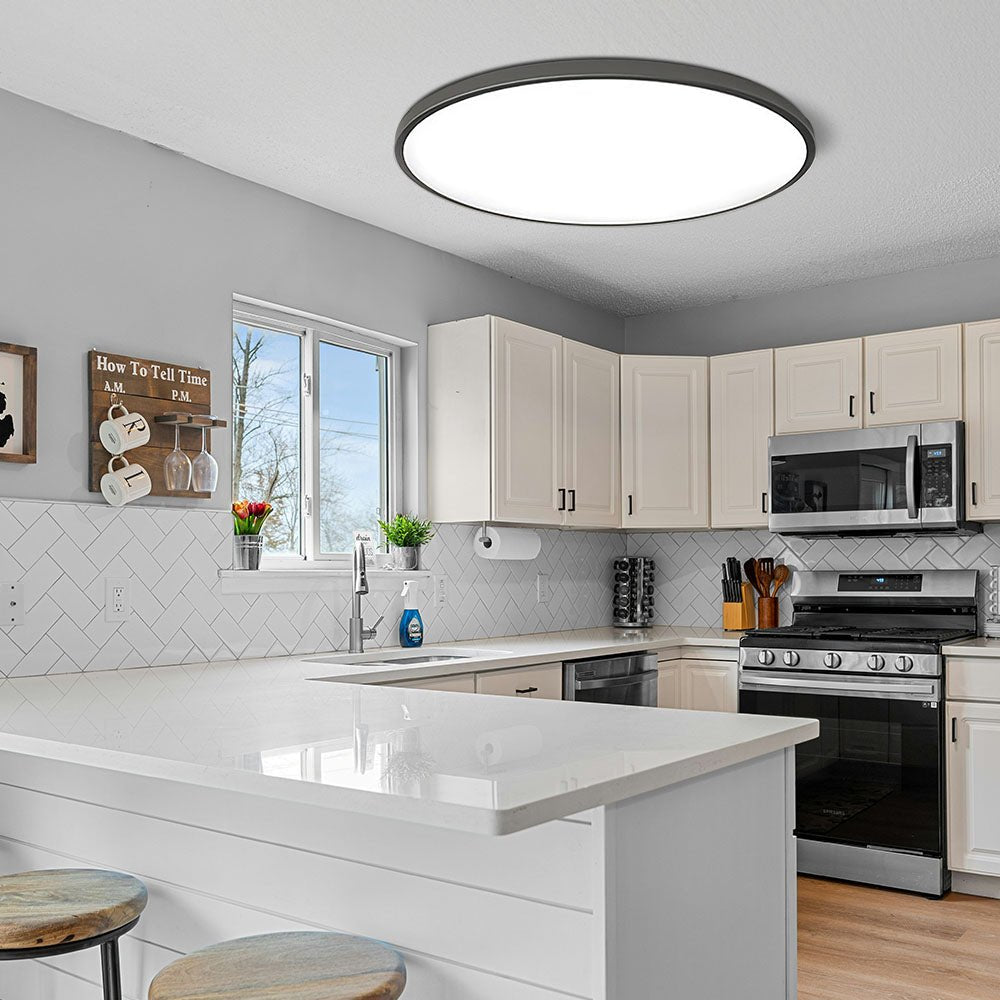 Minimalist LED Ceiling Light Round Ultra Thin View 19