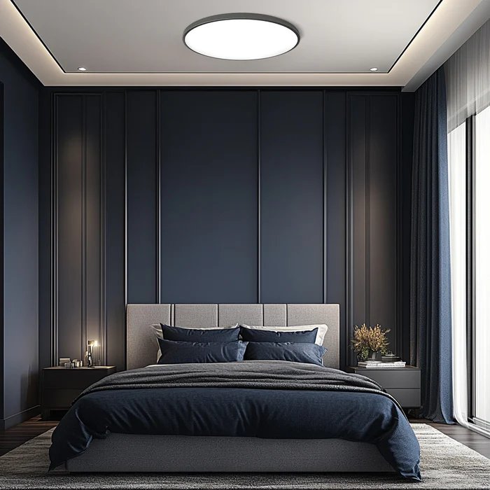 Minimalist LED Ceiling Light Round Ultra Thin View 22