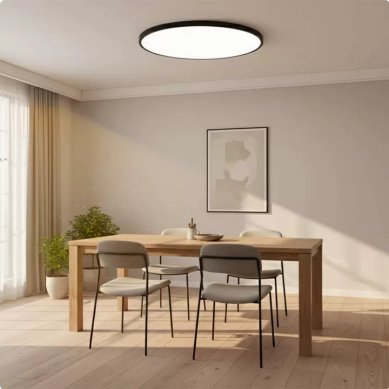 Minimalist LED Ceiling Light Round Ultra Thin View 25