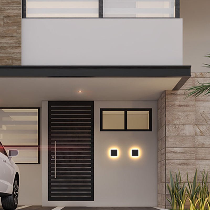 Minimalist LED Outdoor Wall Lamp Flush Disc Alternate