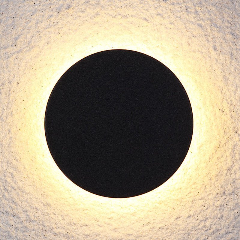 Minimalist LED Outdoor Wall Lamp Flush Disc View 11
