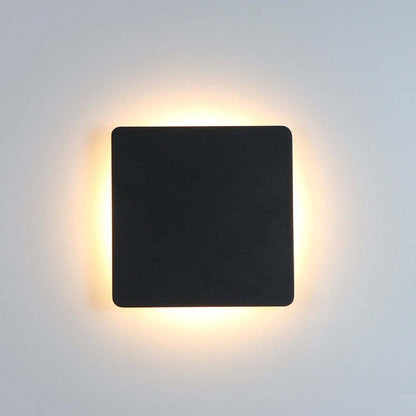 Minimalist LED Outdoor Wall Lamp Flush Disc View 16