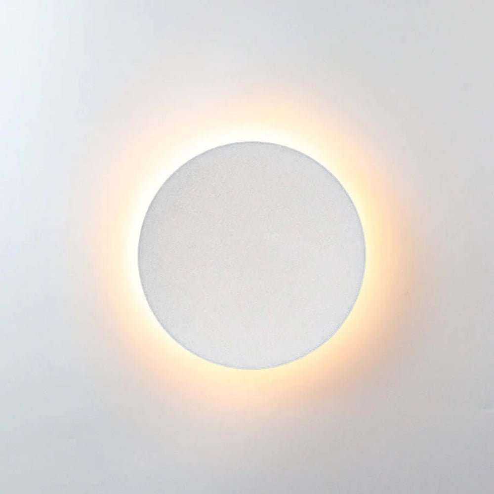 Minimalist LED Outdoor Wall Lamp Flush Disc View 19