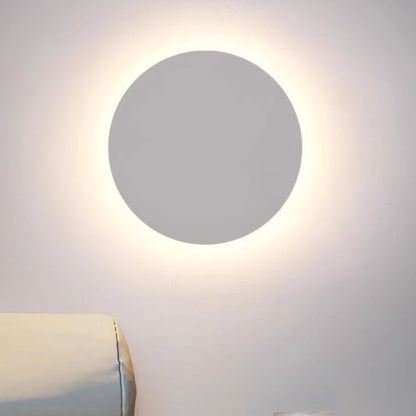Minimalist LED Outdoor Wall Lamp Flush Disc View 22
