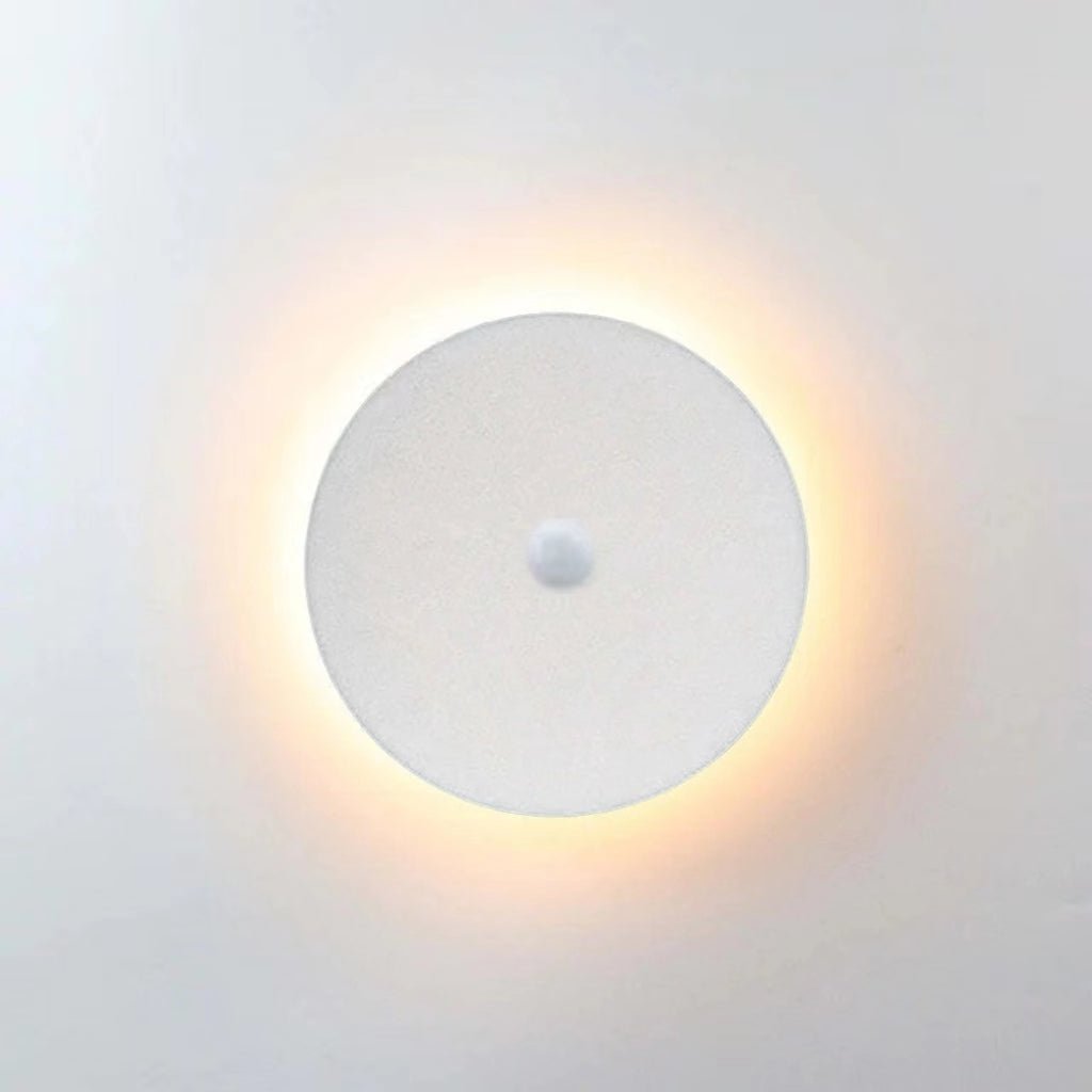 Minimalist LED Outdoor Wall Lamp Flush Disc View 24