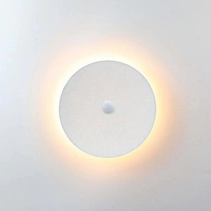 Minimalist LED Outdoor Wall Lamp Flush Disc View 24