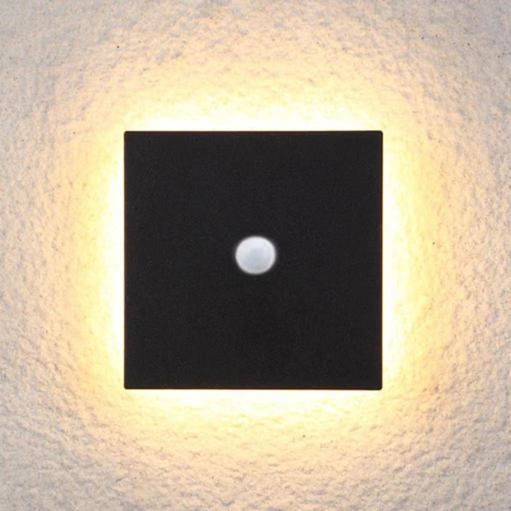 Minimalist LED Outdoor Wall Lamp Flush Disc View 27