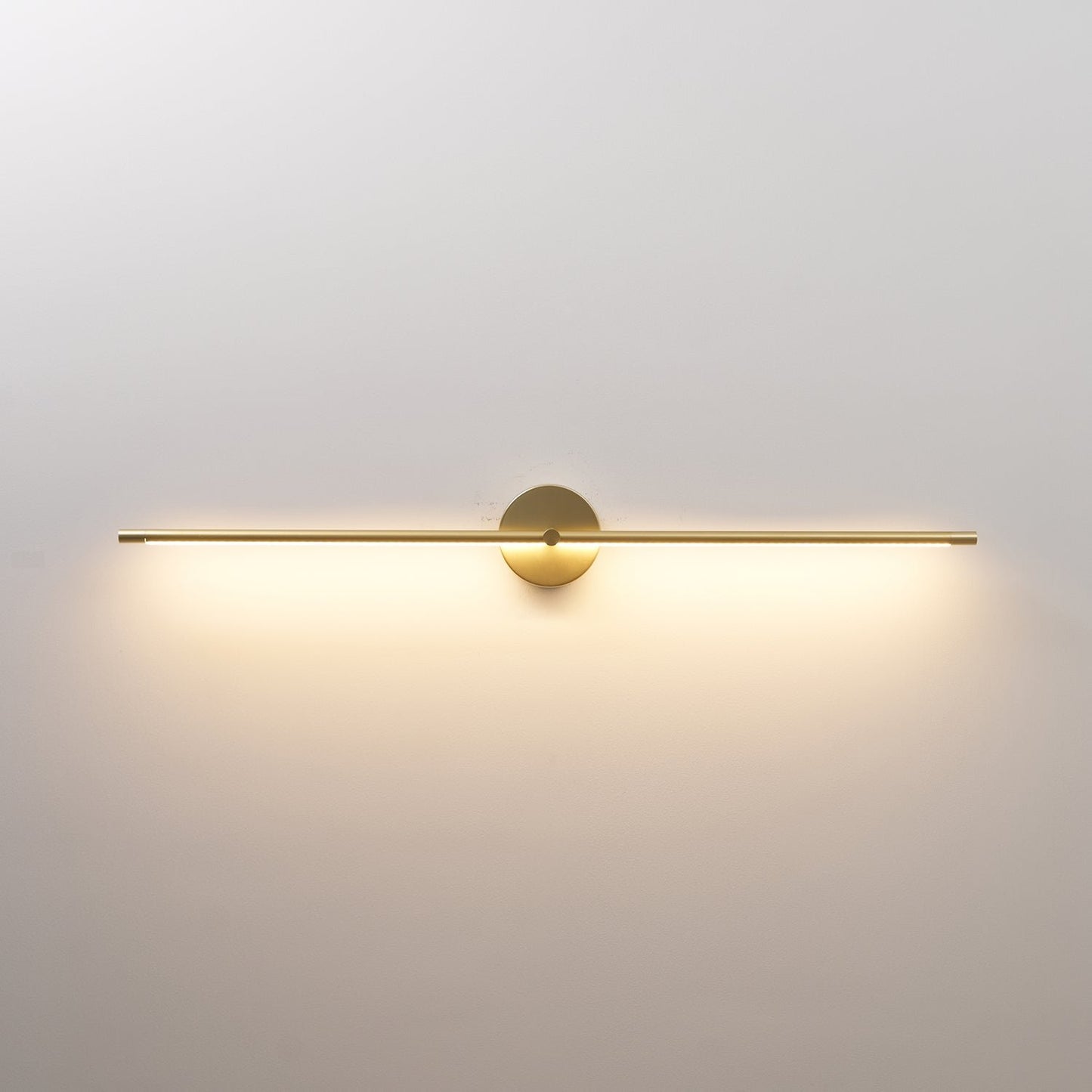 Minimalist Metal LED Wall Lamp Linear Rod Front