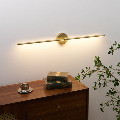 Minimalist Metal LED Wall Lamp Linear Rod View 13