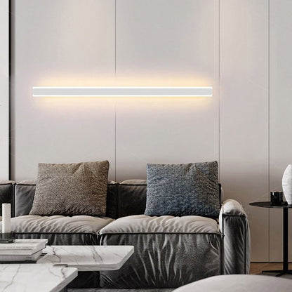 Minimalist Metal Linear Bar Wall Lamp Full