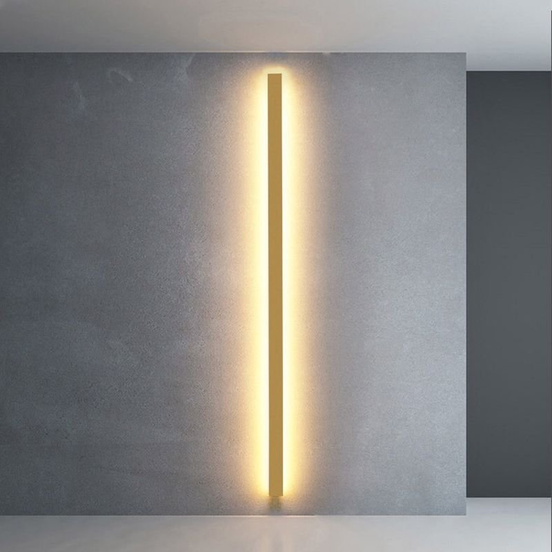 Minimalist Metal Linear Bar Wall Lamp View 12
