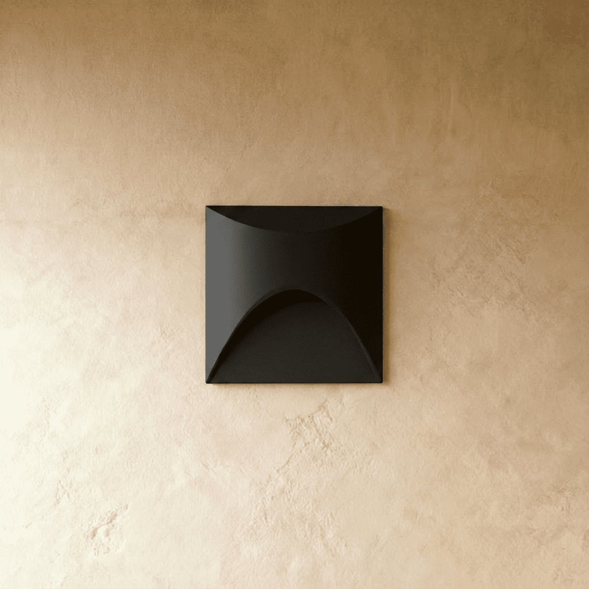 Minimalist Metal Recessed Stair Light Curved Cutout LED Full