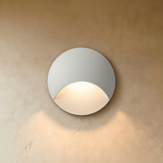 Minimalist Metal Recessed Stair Light Curved Cutout LED Hero