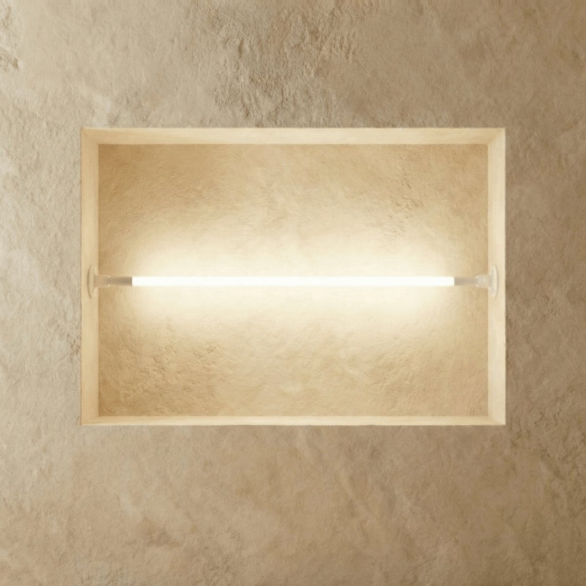 Minimalist Metal Wall Lamp Linear Geometric LED Front