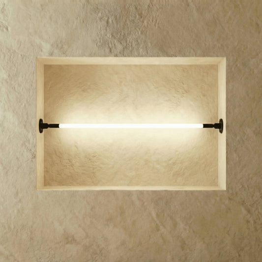 Minimalist Metal Wall Lamp Linear Geometric LED Hero