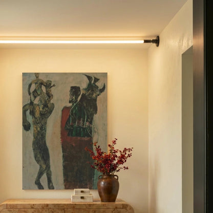 Minimalist Metal Wall Lamp Linear Geometric LED Side
