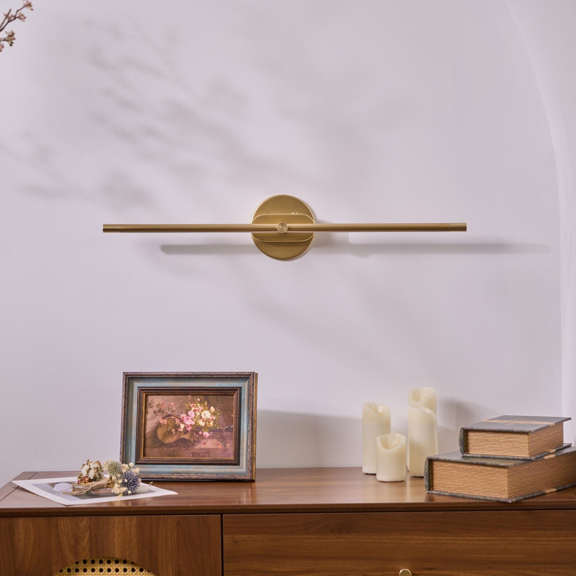 Minimalist Metal Wall Lamp Rechargeable Pivoting Close Up