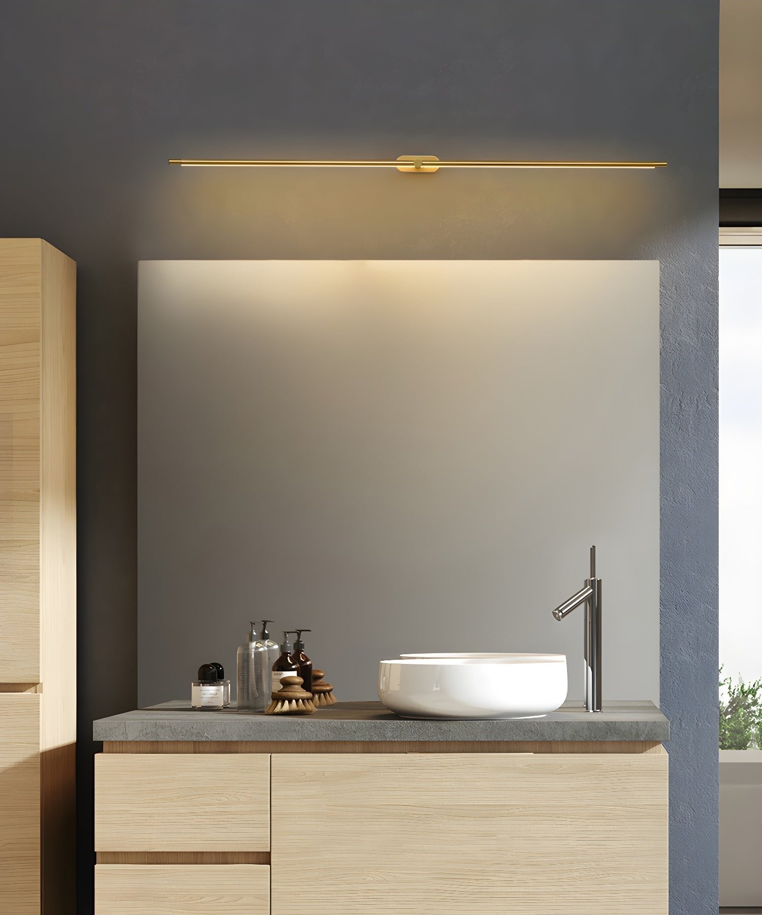 Minimalist Metal Wall Lamp Rechargeable Pivoting View 11