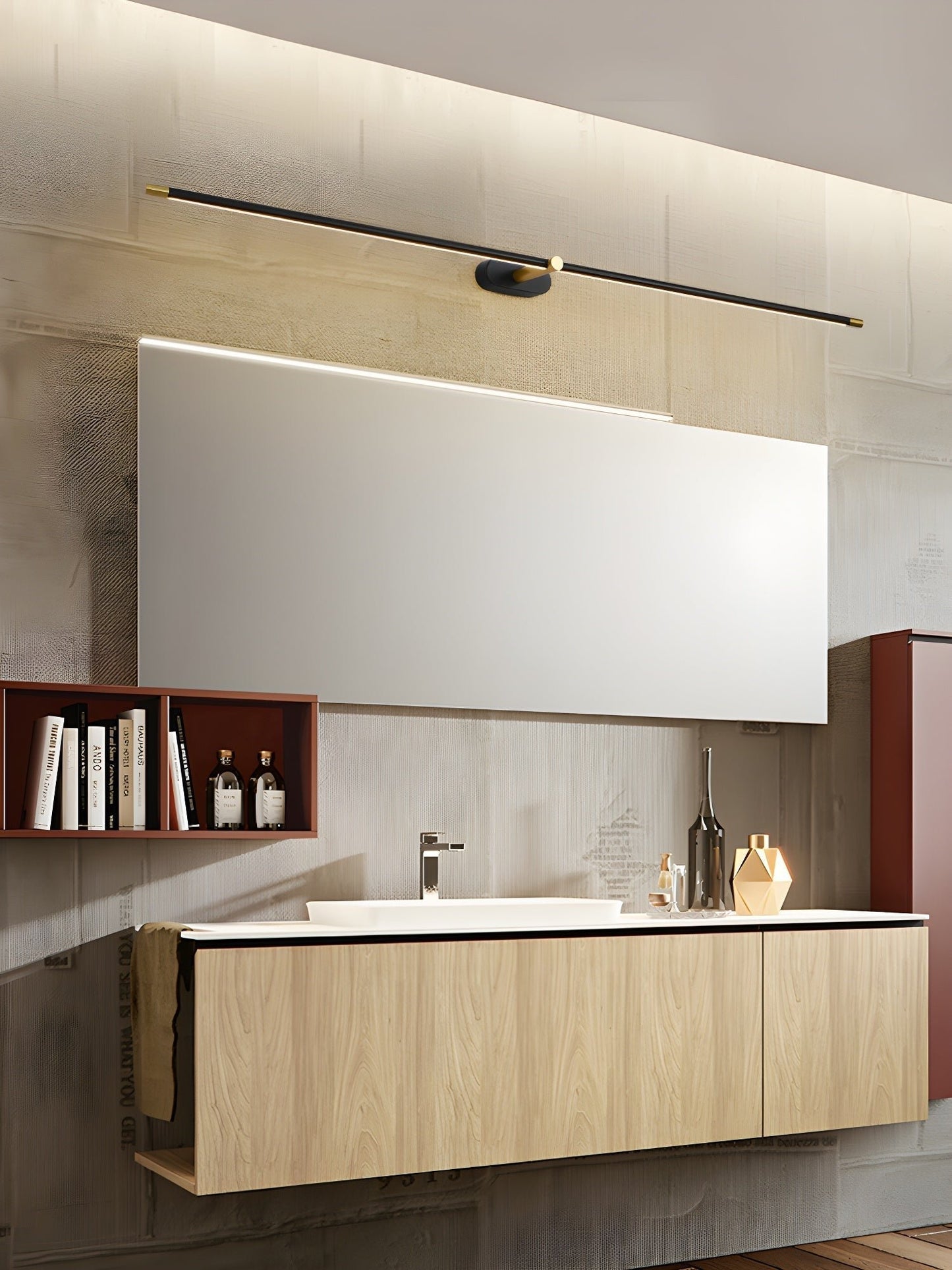 Minimalist Metal Wall Lamp Rechargeable Pivoting View 13
