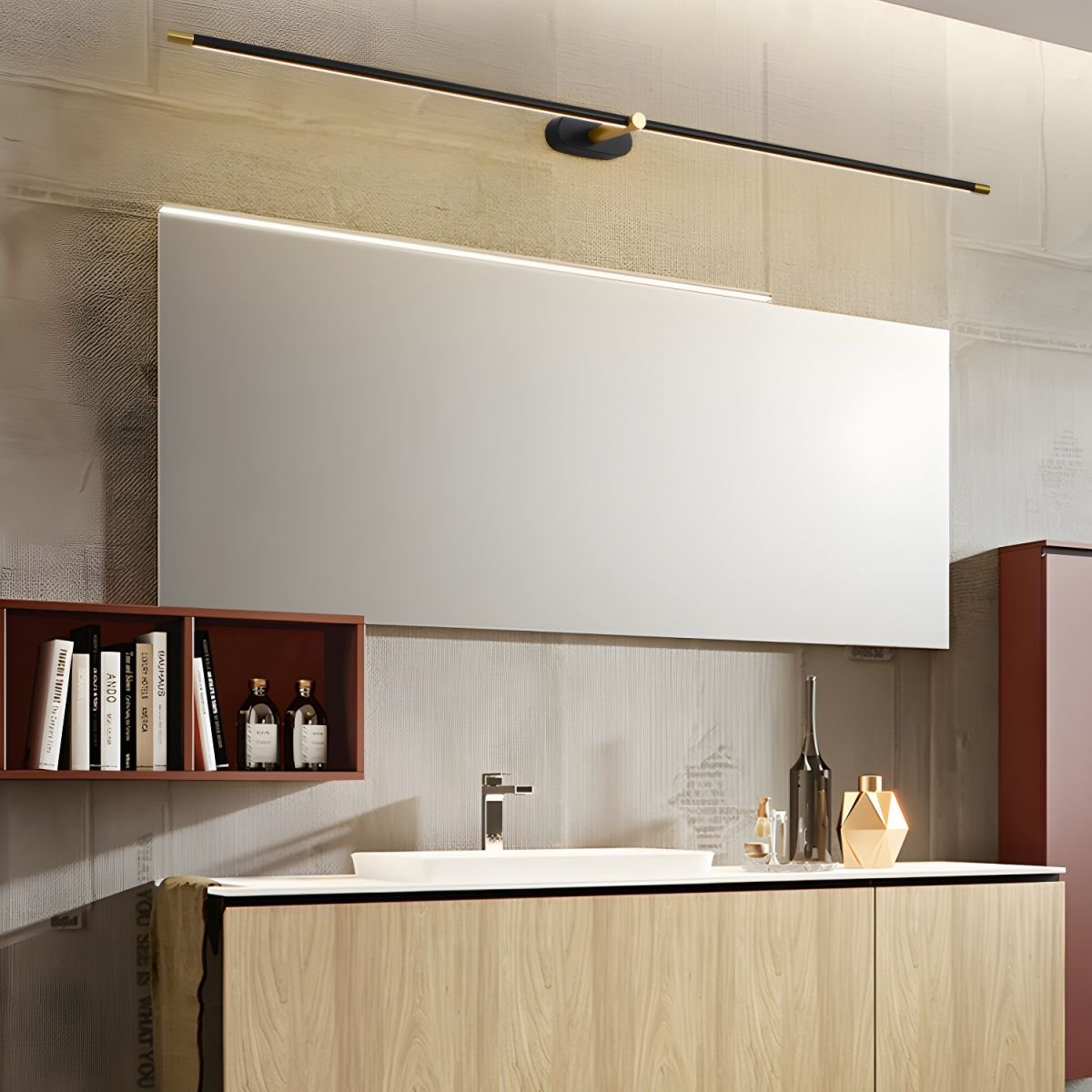 Minimalist Metal Wall Lamp Rechargeable Pivoting View 17