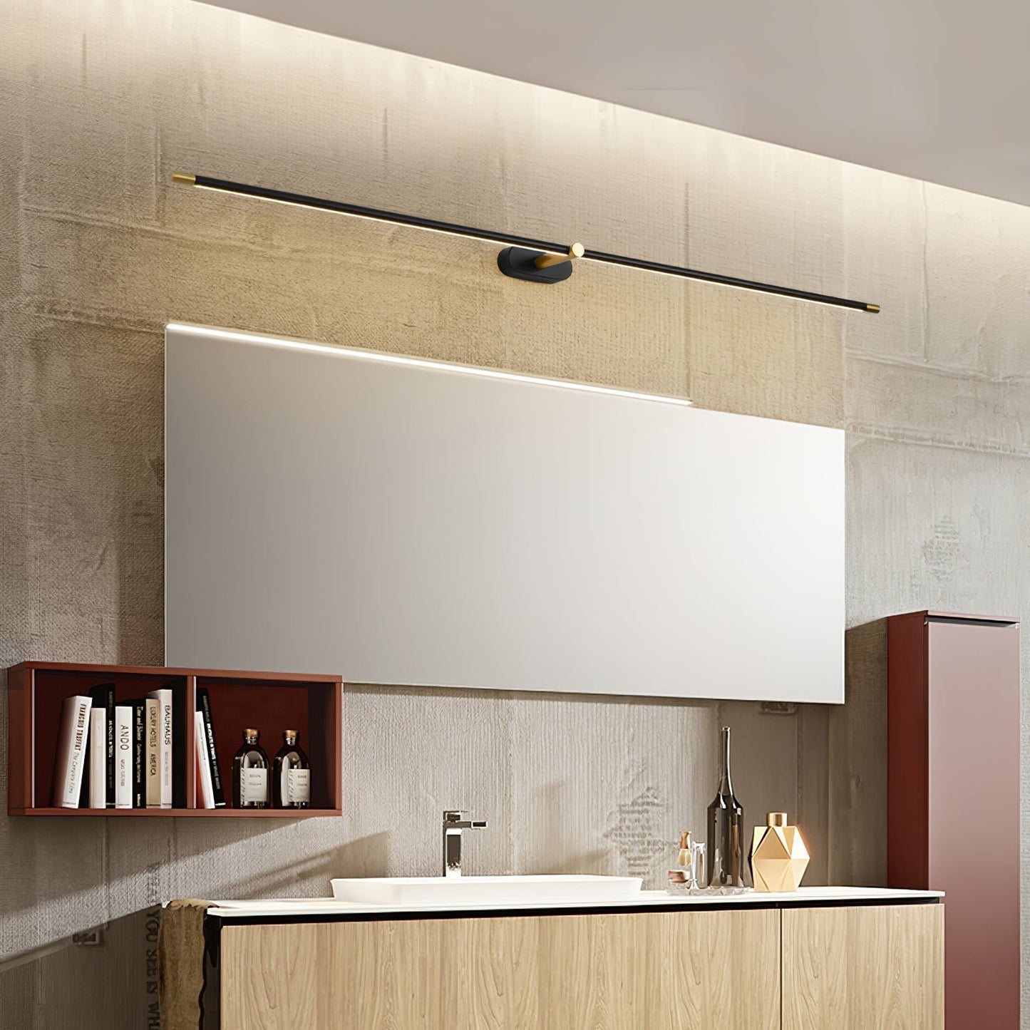 Minimalist Metal Wall Lamp Rechargeable Pivoting View 35