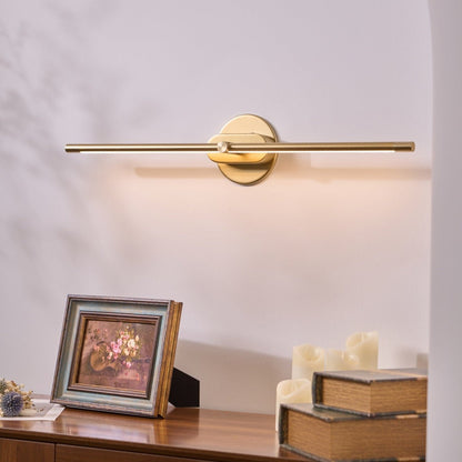 Minimalist Metal Wall Lamp Rechargeable Pivoting View 45